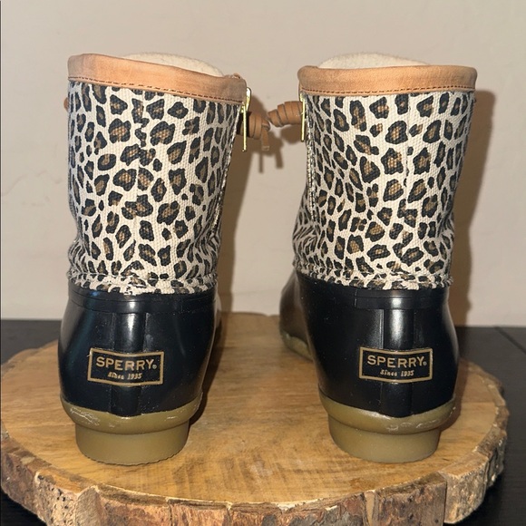 Sperry *NWOB* Women's Saltwater Animal Print All-Weather Boots - Picture 7 of 13